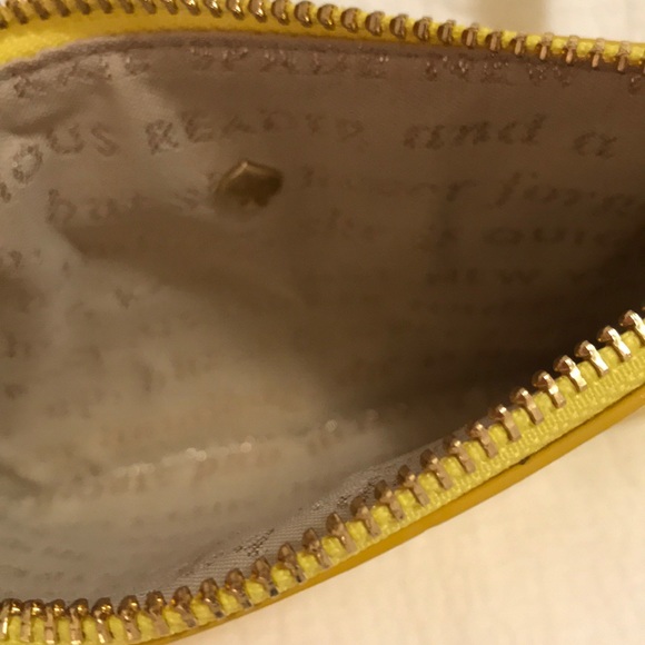 NWOT Yellow kate spade wristlet - Picture 3 of 3
